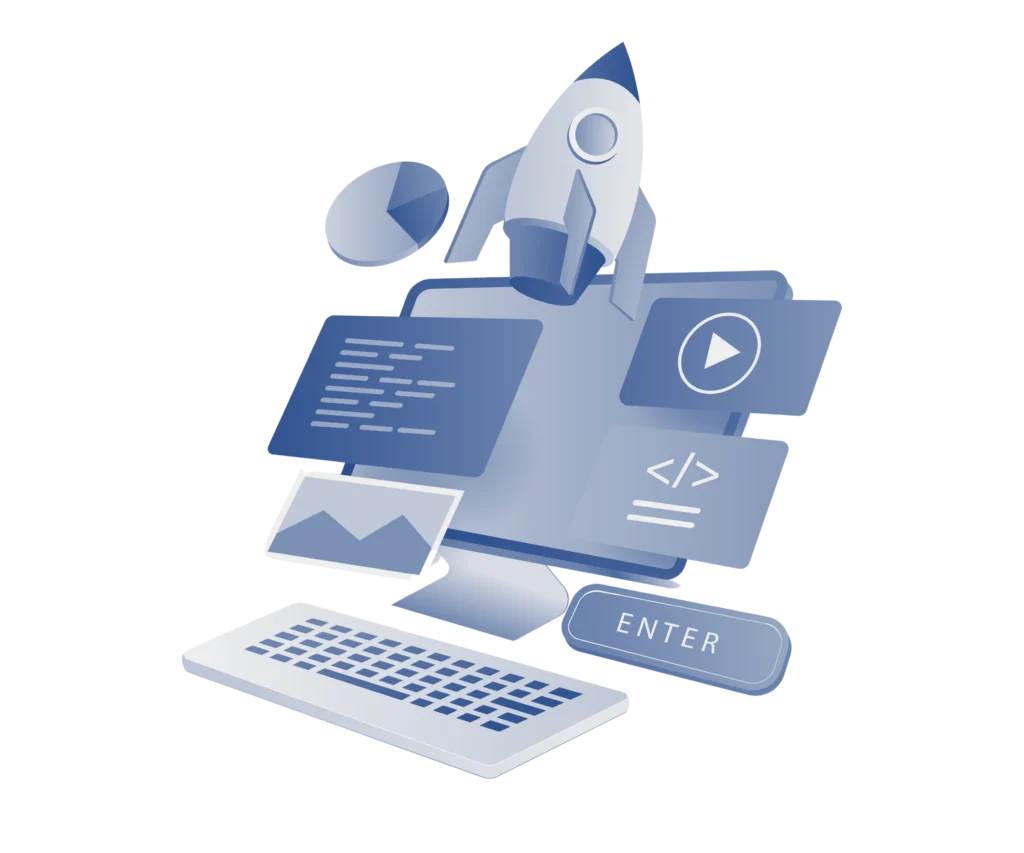 Visuel illustrant le lancement d’un projet client boosté par notre agence de développement web